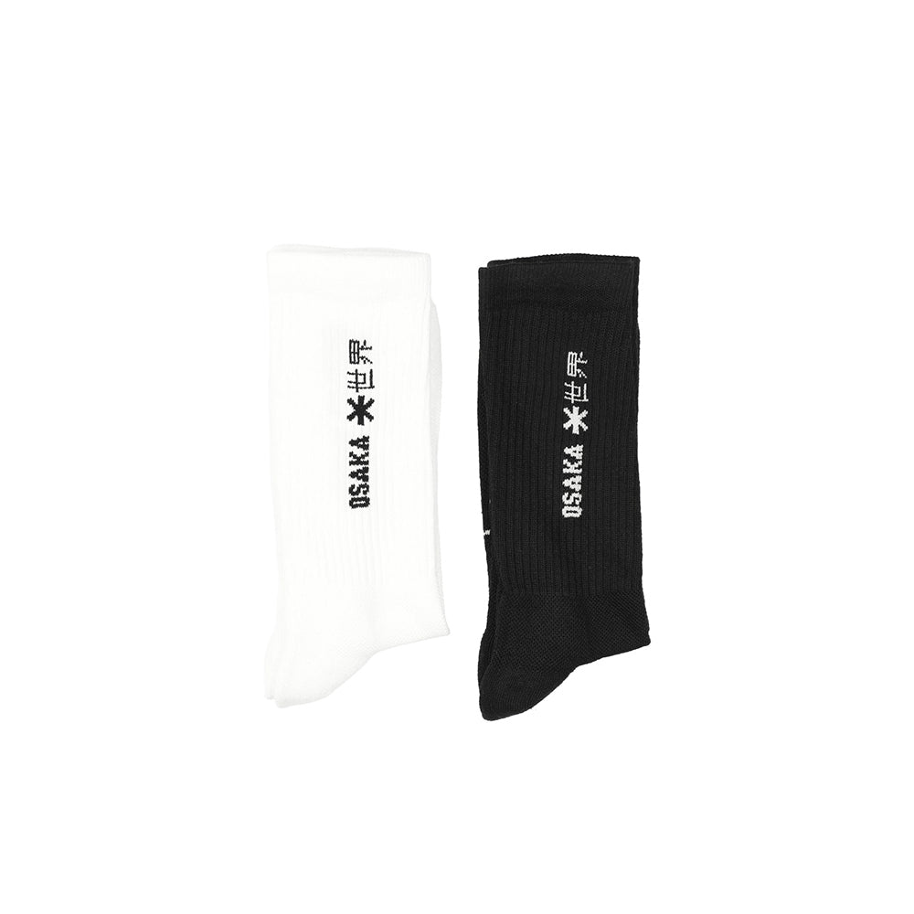 Calcetines deportivos Osaka Duo Pack | Negro y blanco