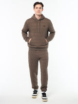 Sergio Tacchini Aversa Quilted Hoodie - Morel