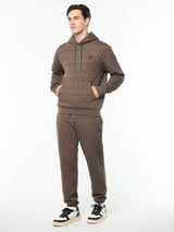 Sergio Tacchini Aversa Quilted Hoodie - Morel
