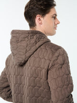 Sergio Tacchini Aversa Quilted Hoodie - Morel