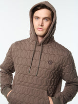 Sergio Tacchini Aversa Quilted Hoodie - Morel