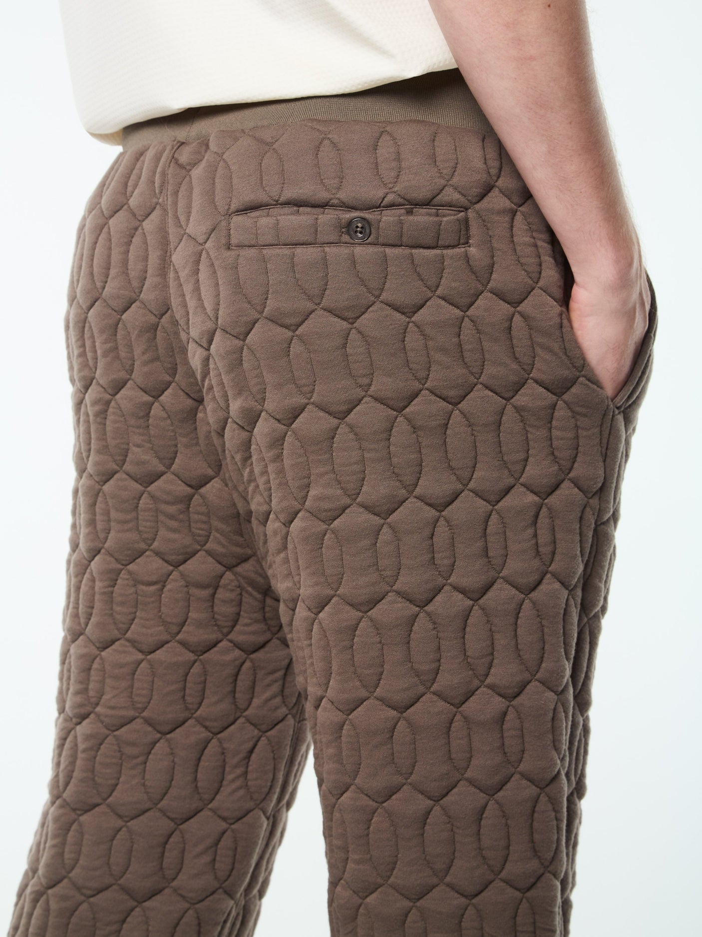 Sergio Tacchini Aversa Quilted Sweatpant - Morel