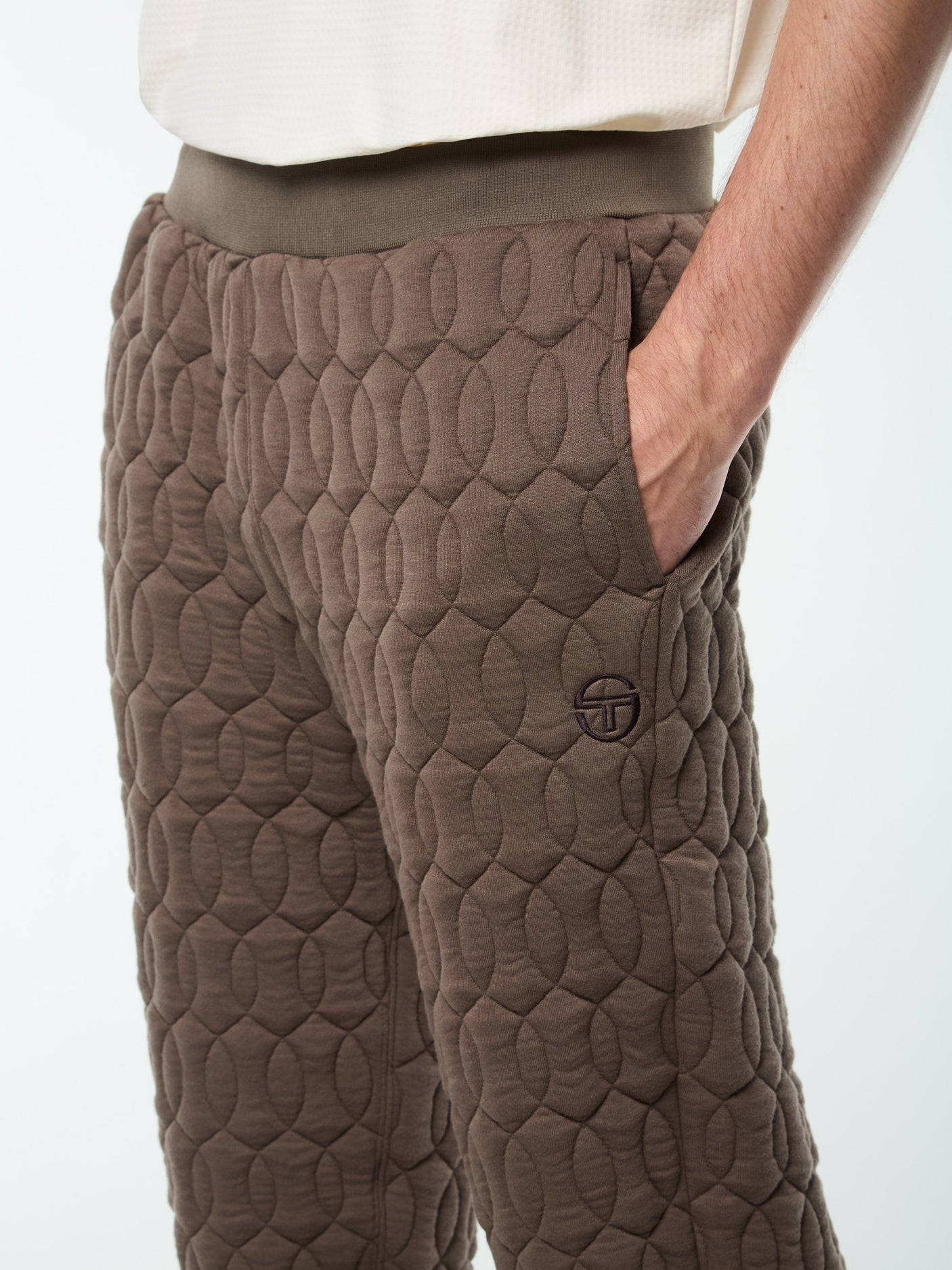 Sergio Tacchini Aversa Quilted Sweatpant - Morel