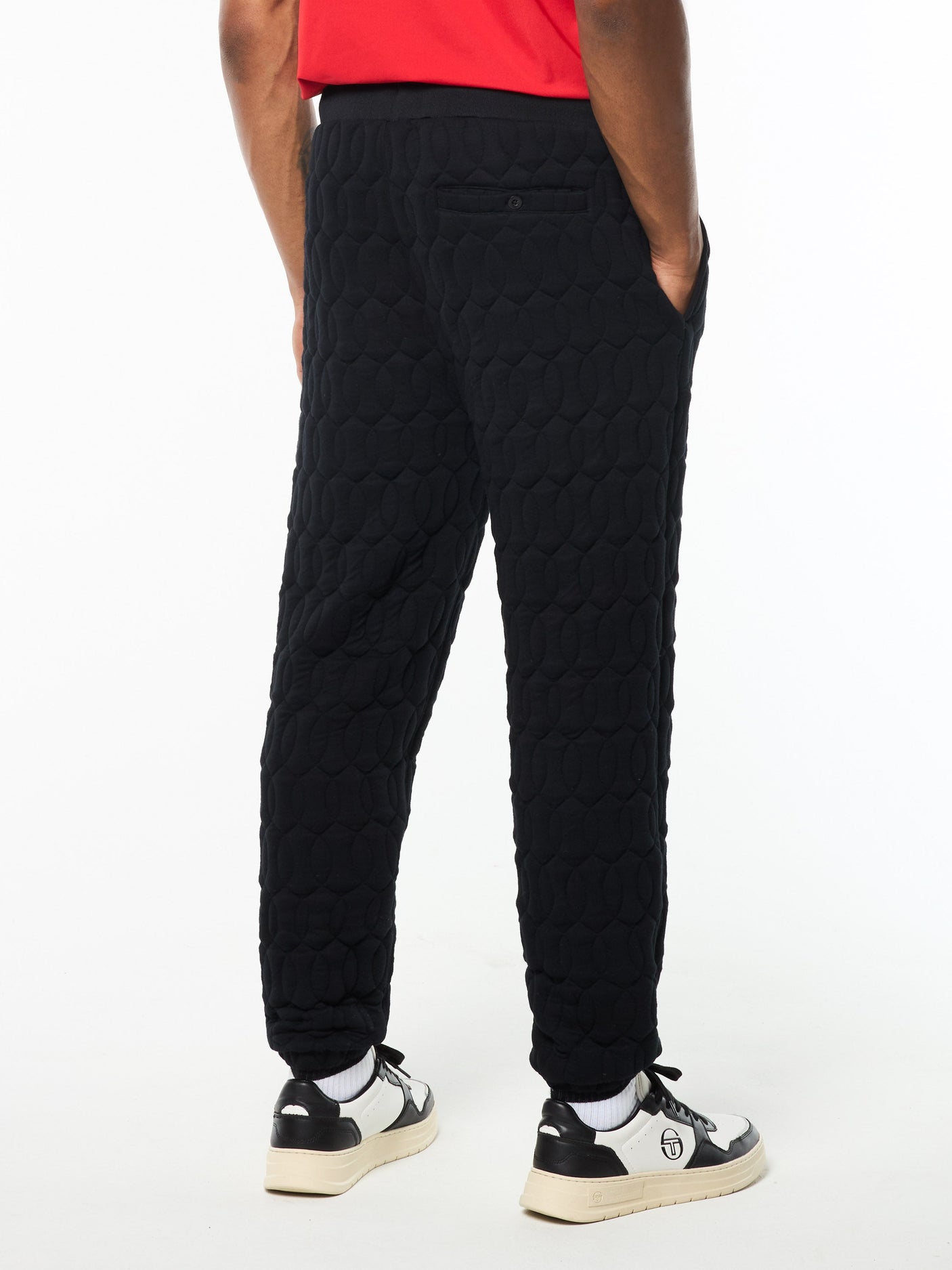 Sergio Tacchini Aversa Quilted Sweatpant - Black Beauty