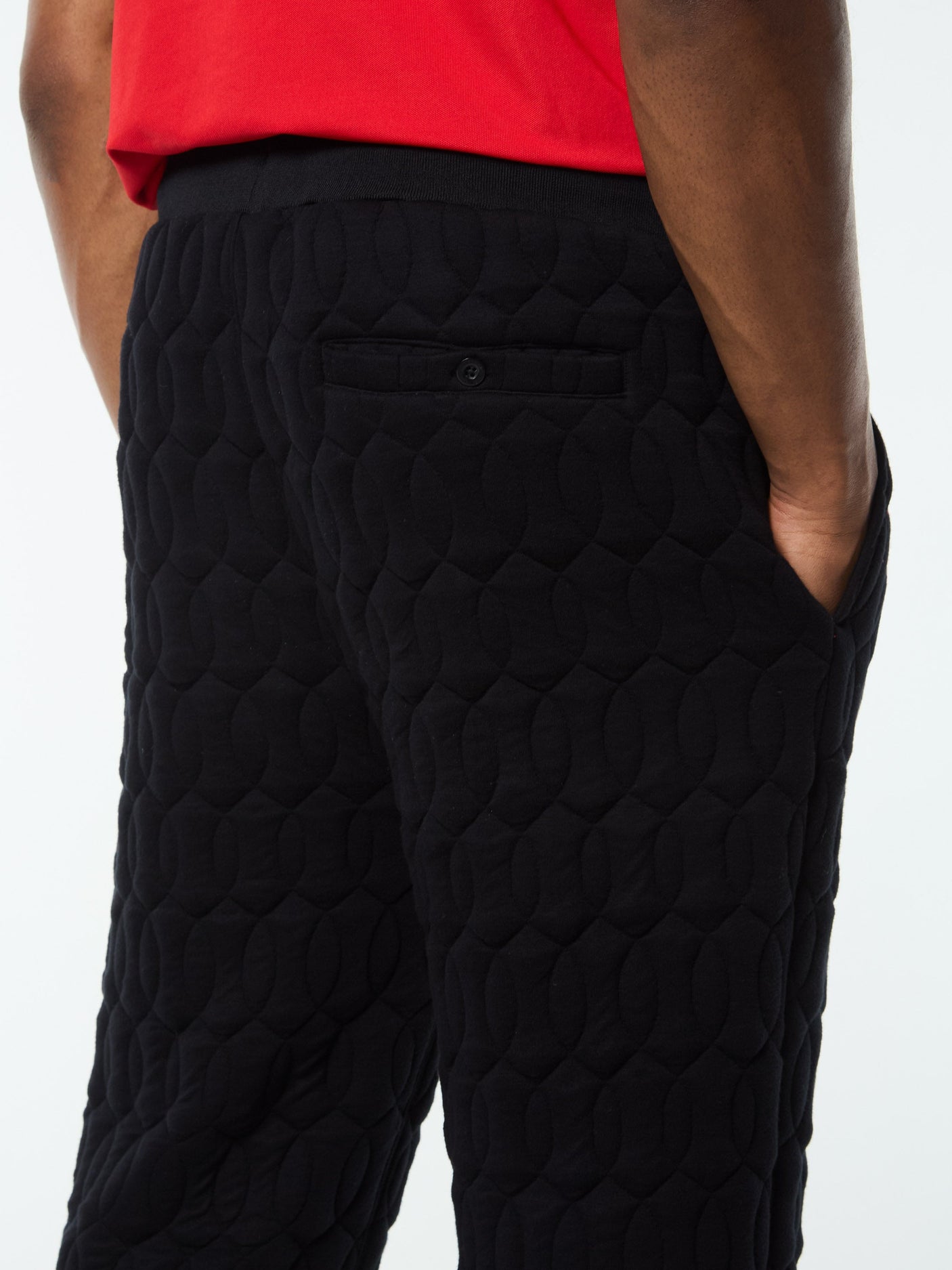 Sergio Tacchini Aversa Quilted Sweatpant - Black Beauty