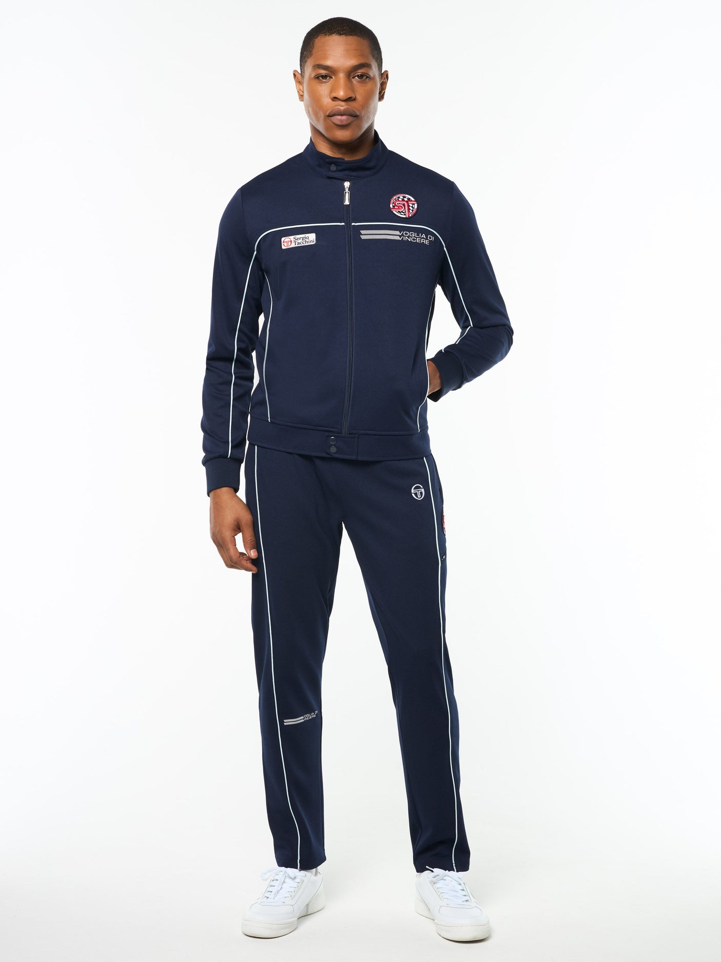 Sergio Tacchini Macchina Track Jacket - Maritime Blue