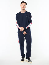 Sergio Tacchini Macchina Long Sleeve T - Shirt - Maritime Blue