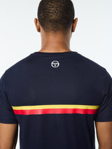 Sergio Tacchini Macchina T - Shirt - Maritime Blue-