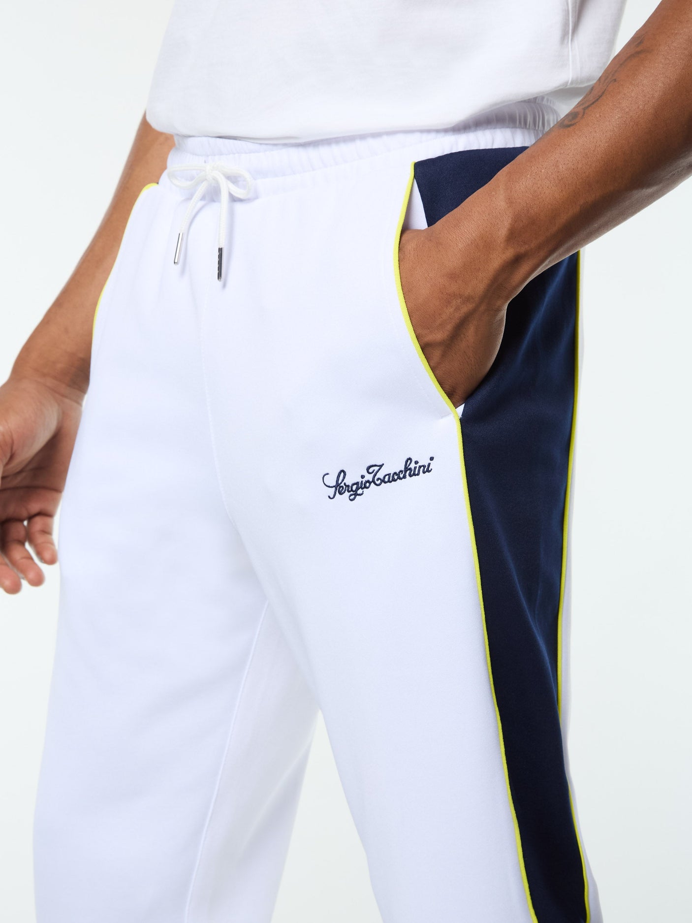 Sergio Tacchini Corsa Track Pant - Brilliant White