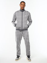 Sergio Tacchini Damarindo Check Track Jacket - Quiet Grey
