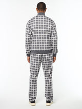 Sergio Tacchini Damarindo Check Track Jacket - Quiet Grey