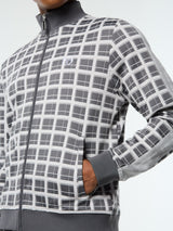 Sergio Tacchini Damarindo Check Track Jacket - Quiet Grey