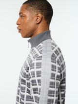 Sergio Tacchini Damarindo Check Track Jacket - Quiet Grey