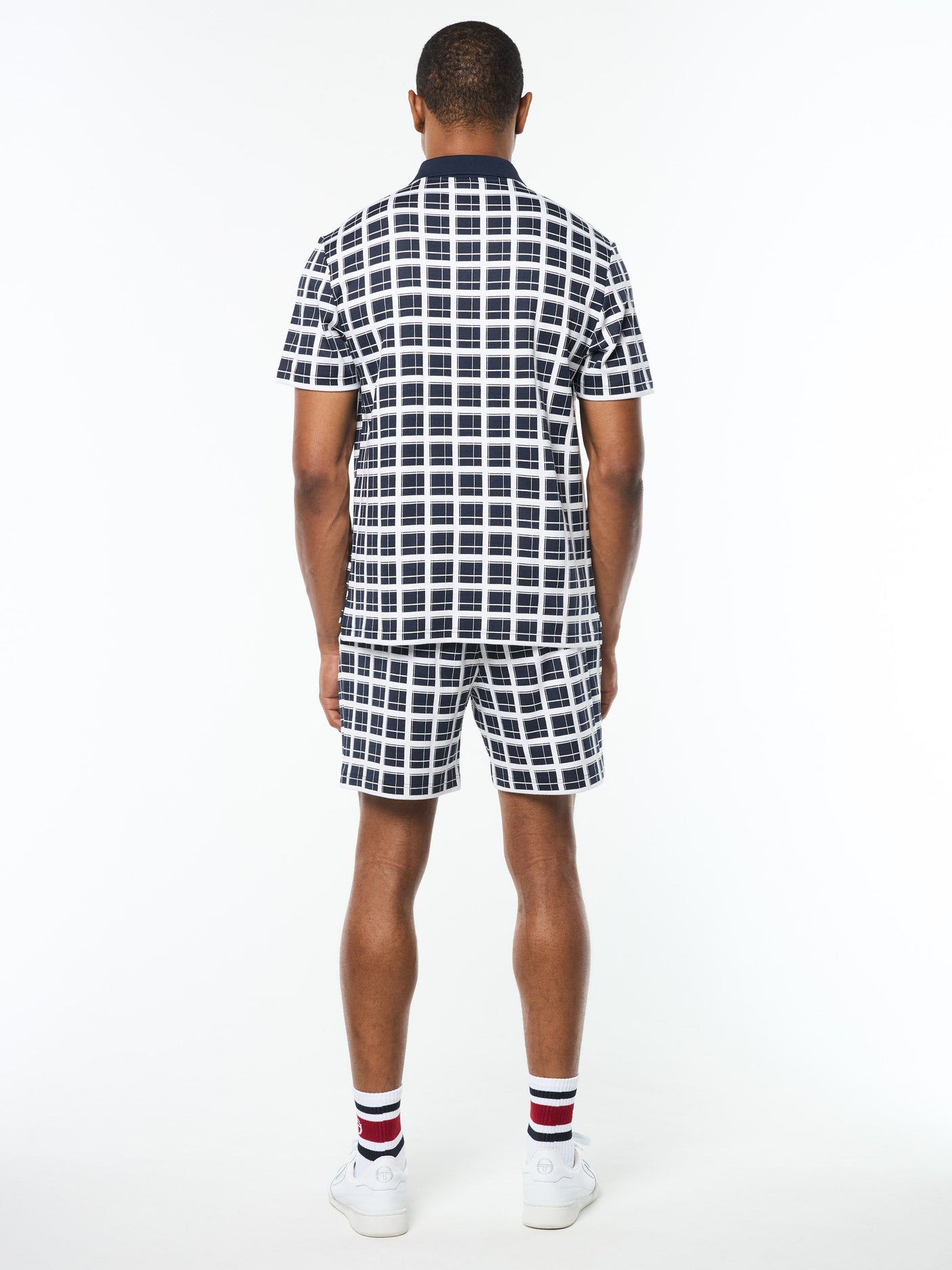 Sergio Tacchini Damarindo Check Polo - Maritime Blue
