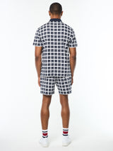 Sergio Tacchini Damarindo Check Polo - Maritime Blue