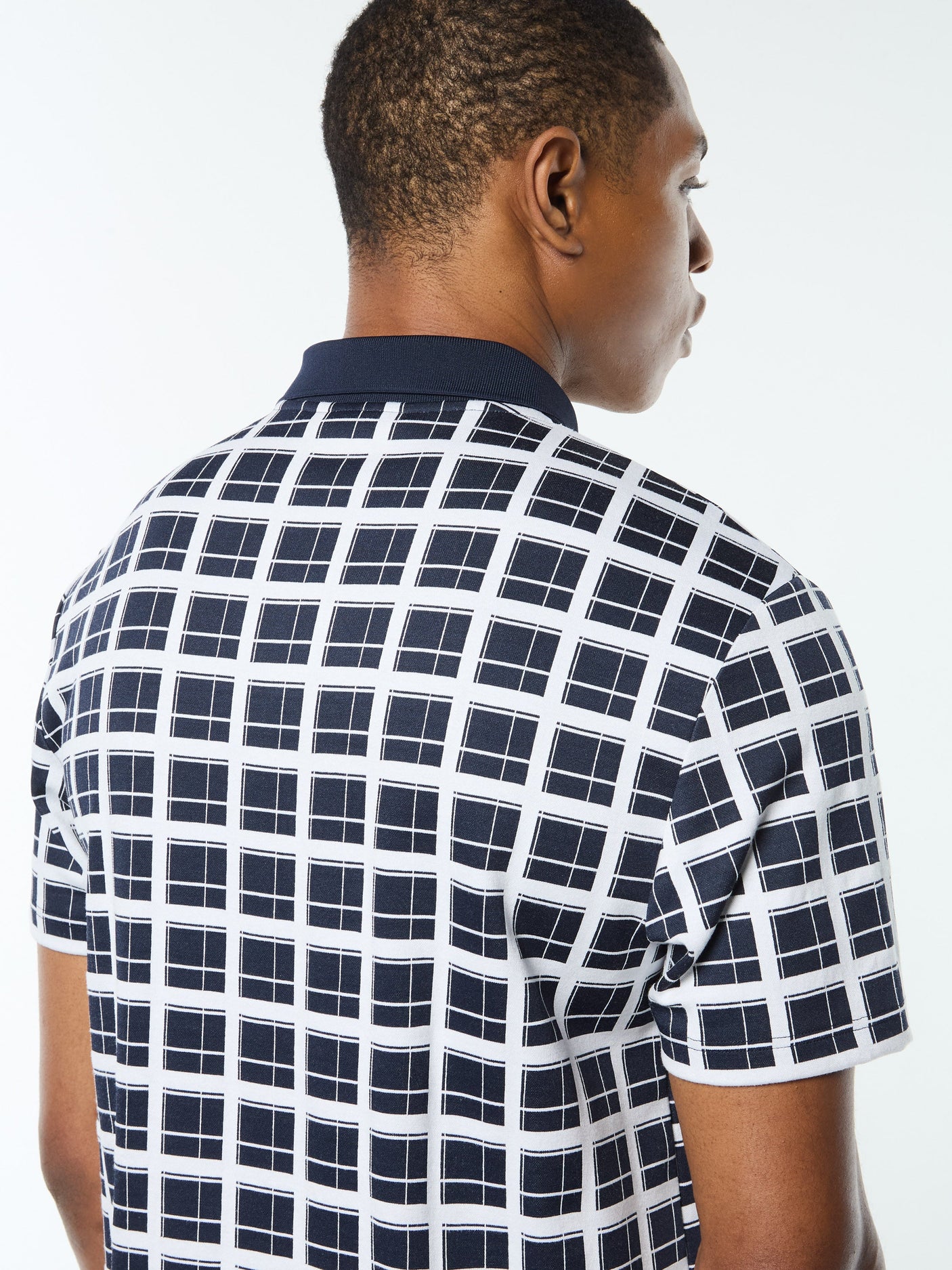 Sergio Tacchini Damarindo Check Polo - Maritime Blue
