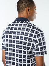 Sergio Tacchini Damarindo Check Polo - Maritime Blue