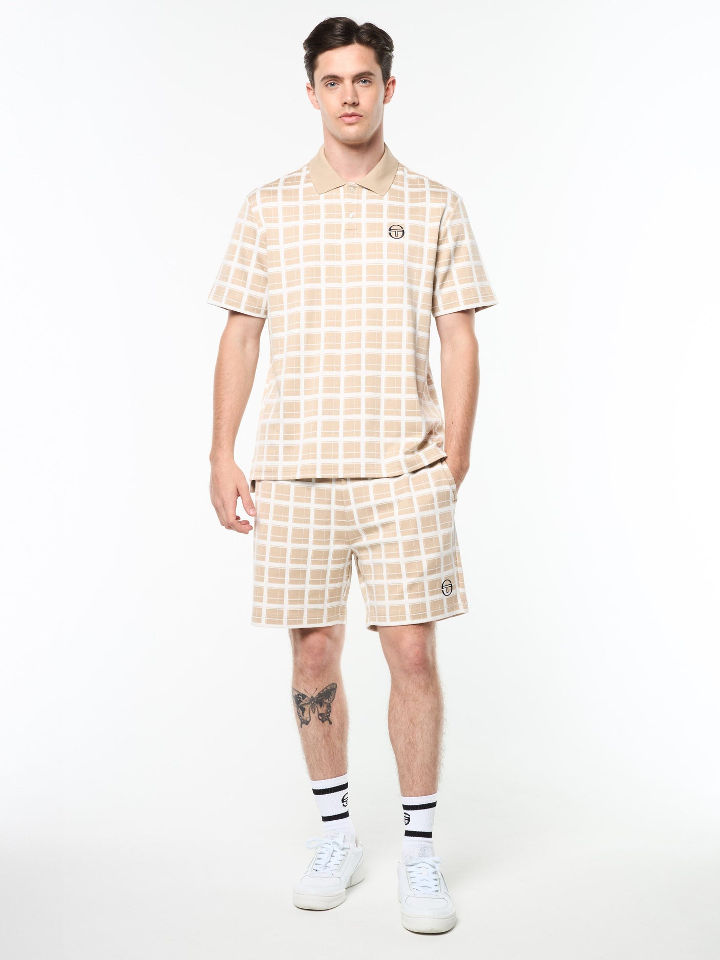 Sergio Tacchini Damarindo Check Polo - Humus