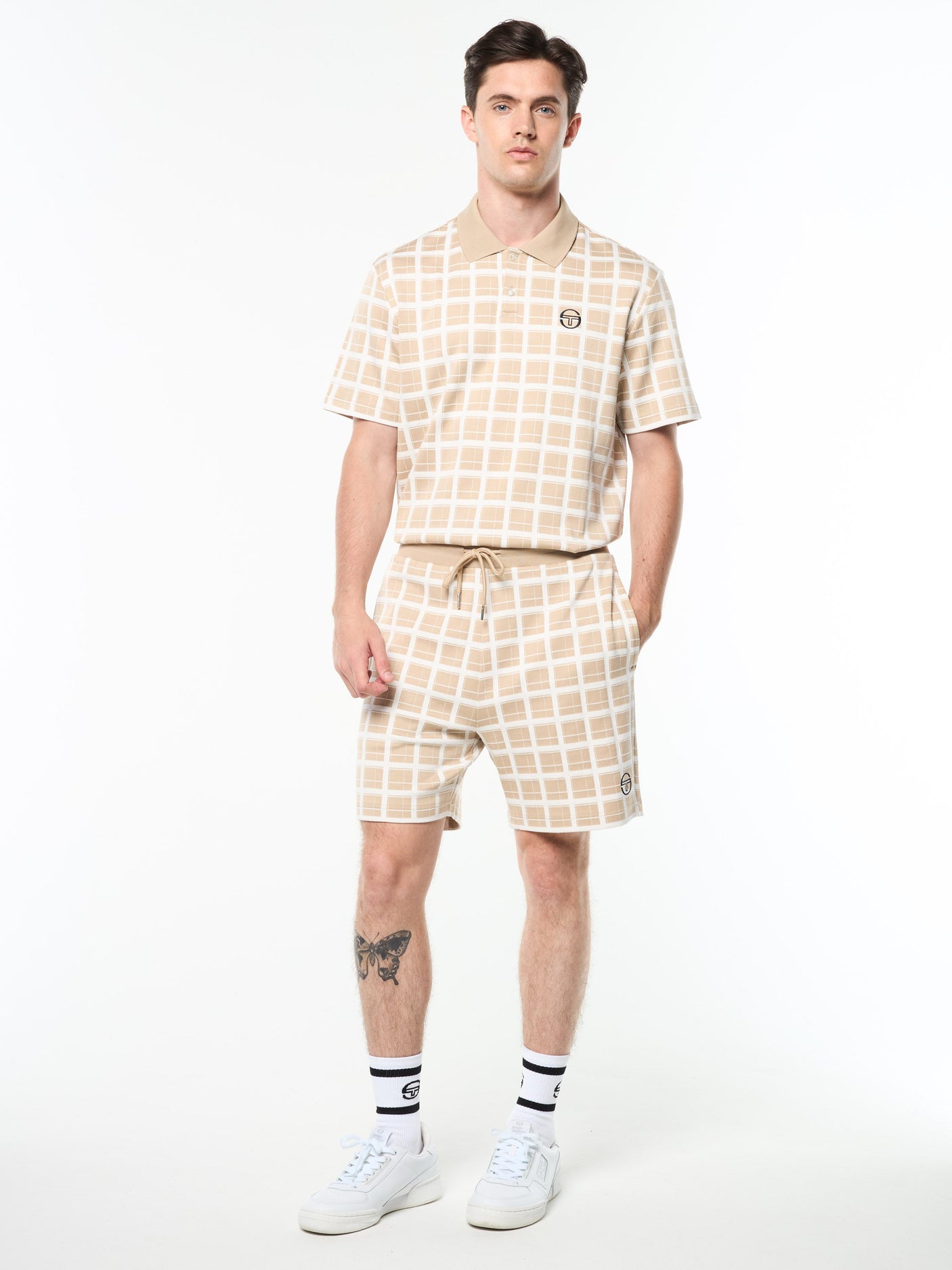 Sergio Tacchini Damarindo Check Short - Humus
