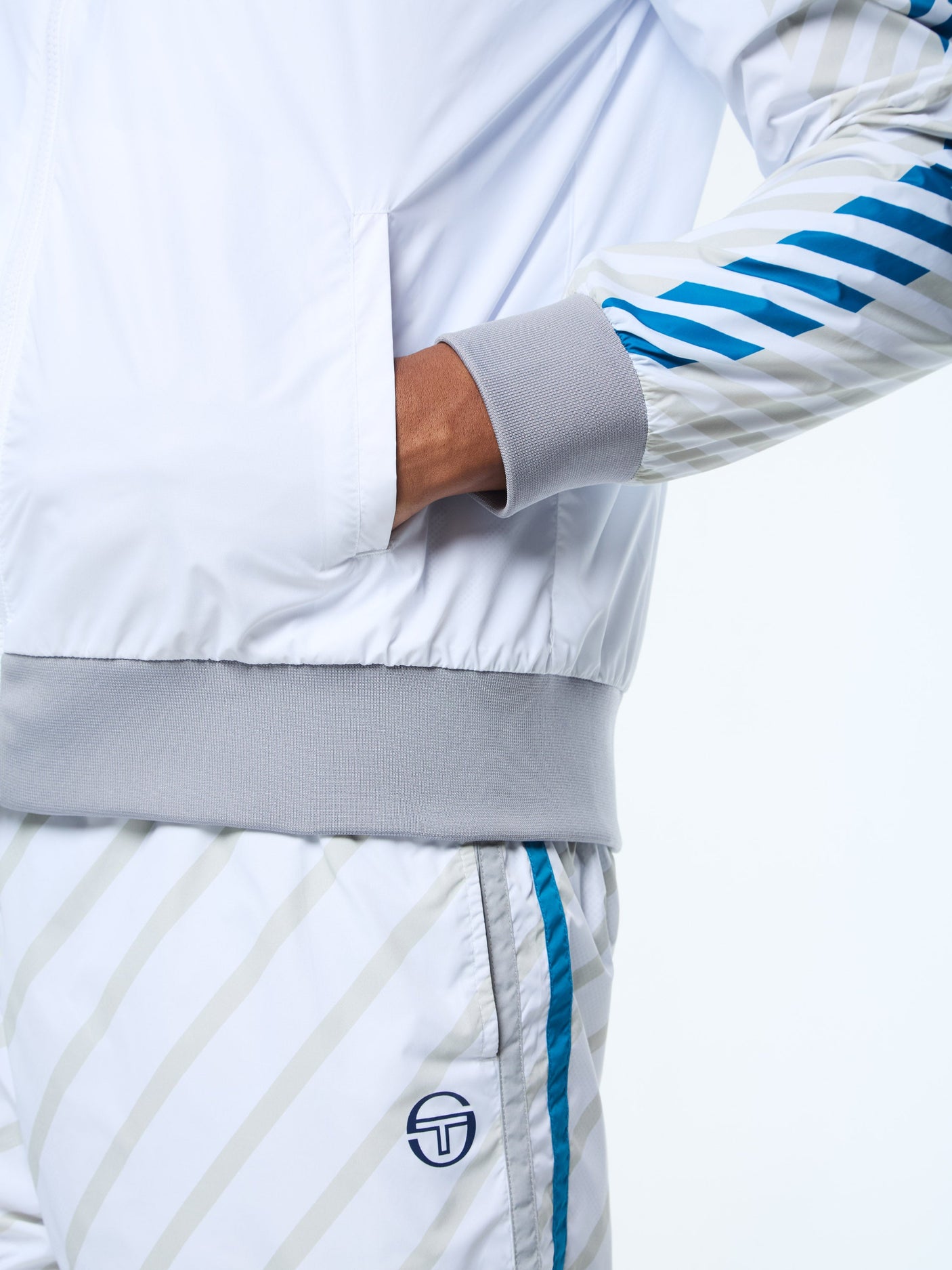 Sergio Tacchini Quadretto Track Jacket - Brilliant White
