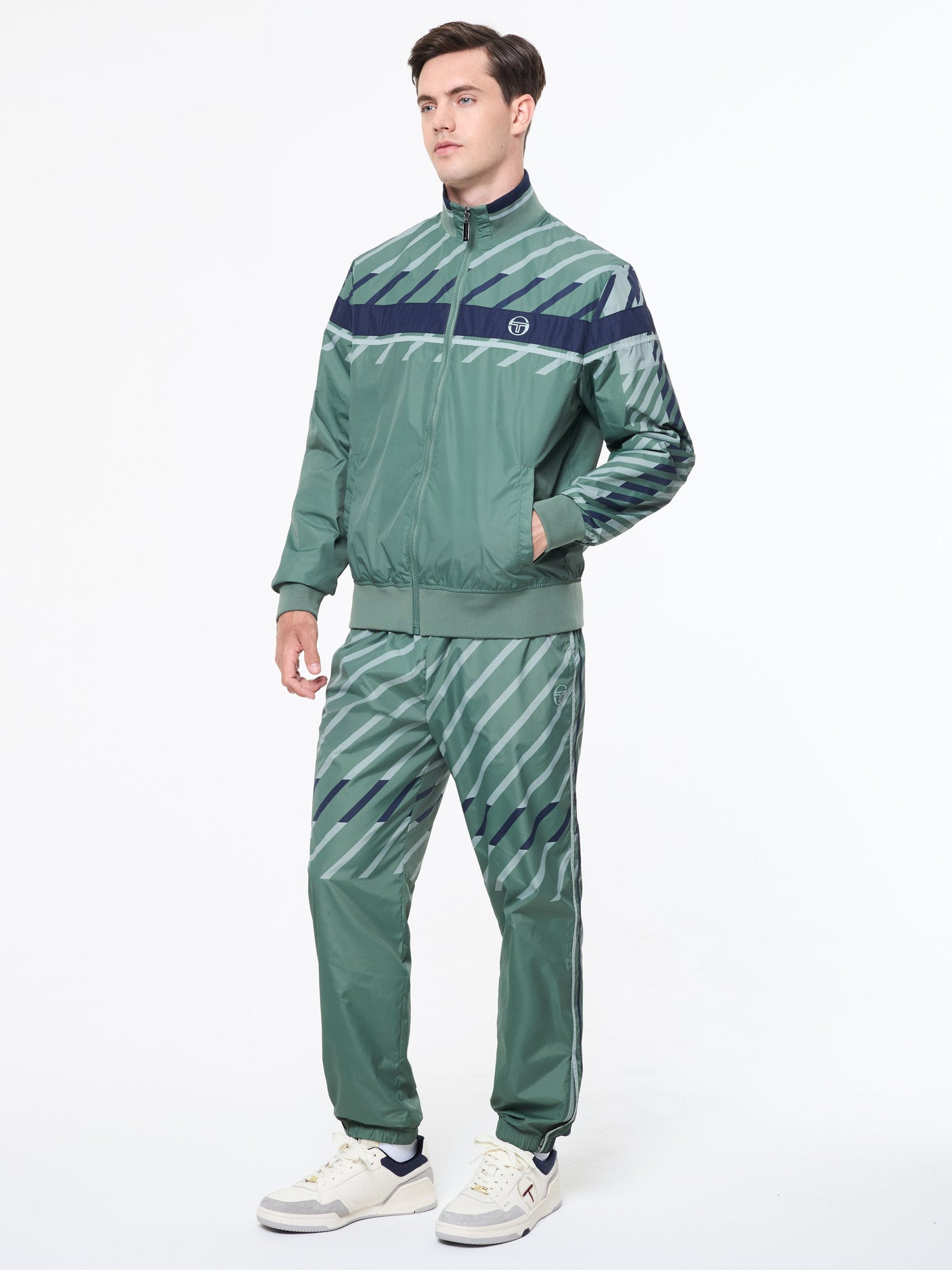 Sergio Tacchini Quadretto Track Jacket - Duck Green