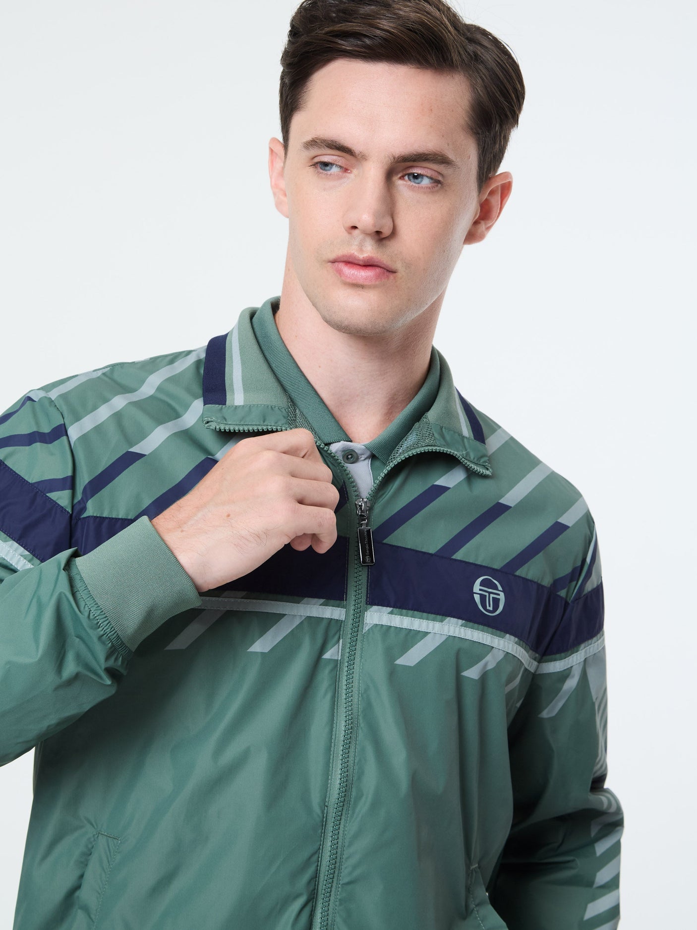 Sergio Tacchini Quadretto Track Jacket - Duck Green