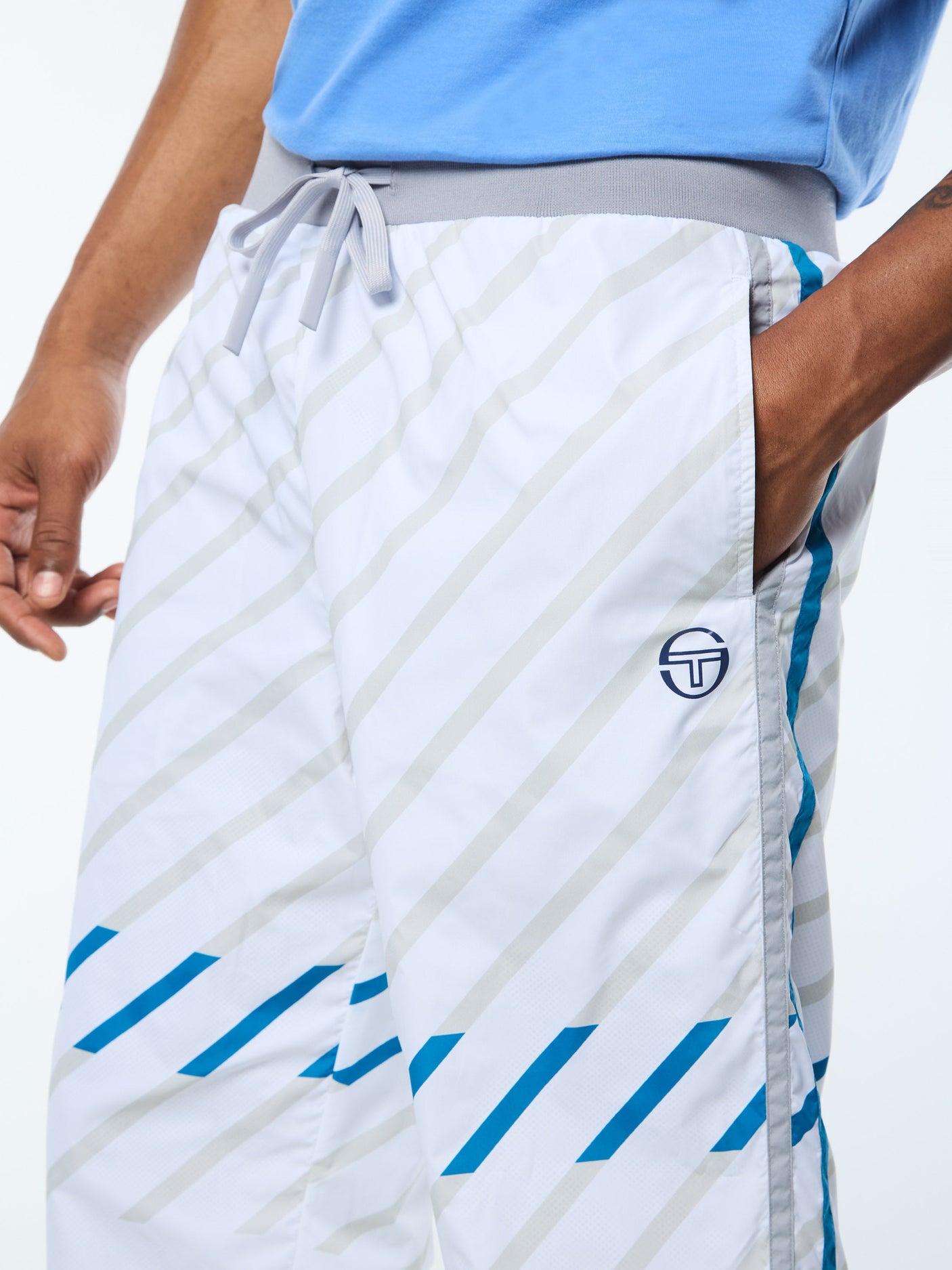 Sergio Tacchini Quadretto Track Pant - Brilliant White