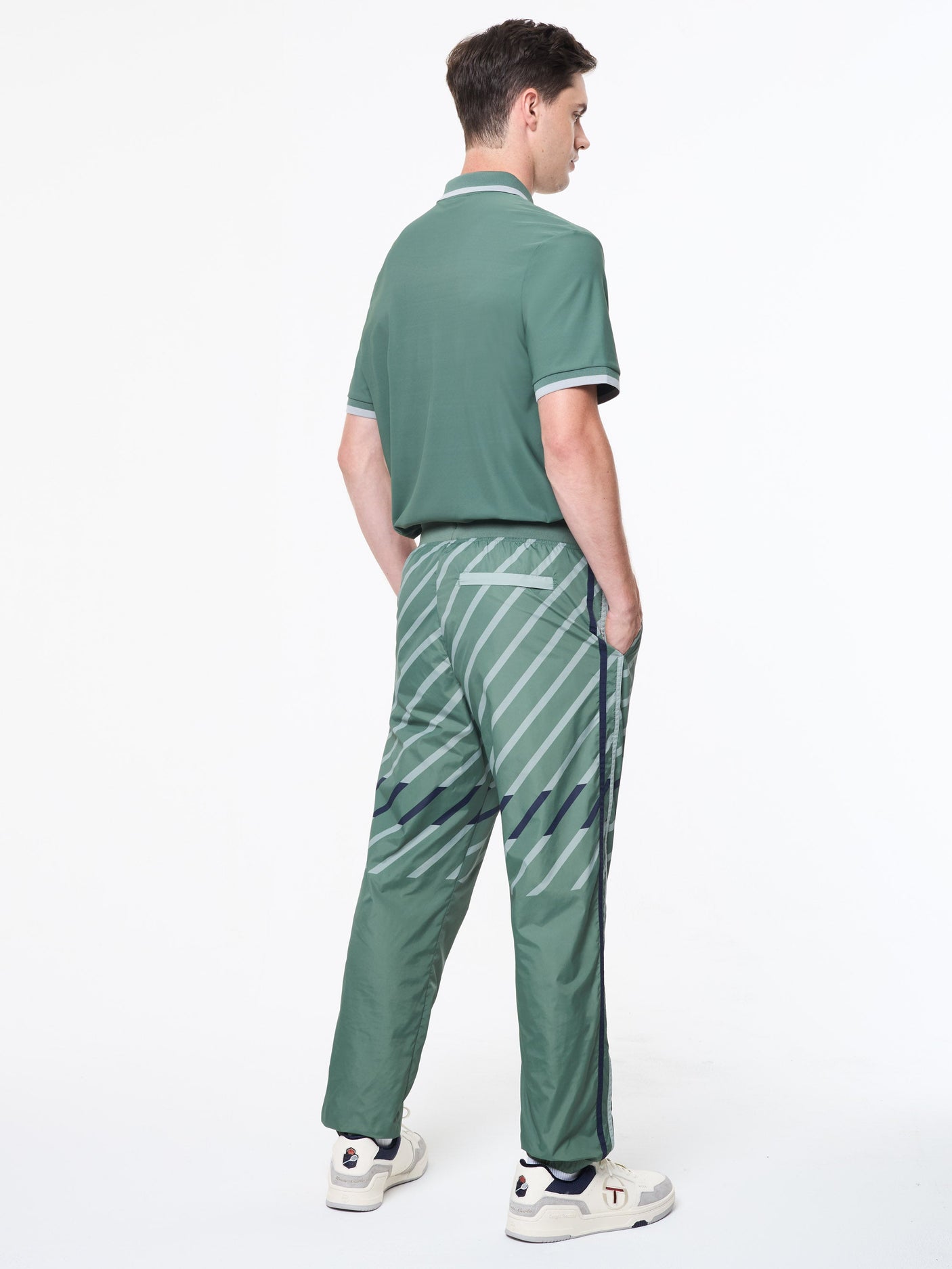 Sergio Tacchini Quadretto Track Pant - Duck Green