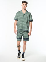 Sergio Tacchini Quadretto Cabana Shirt - Duck Green