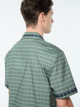 Sergio Tacchini Quadretto Cabana Shirt - Duck Green