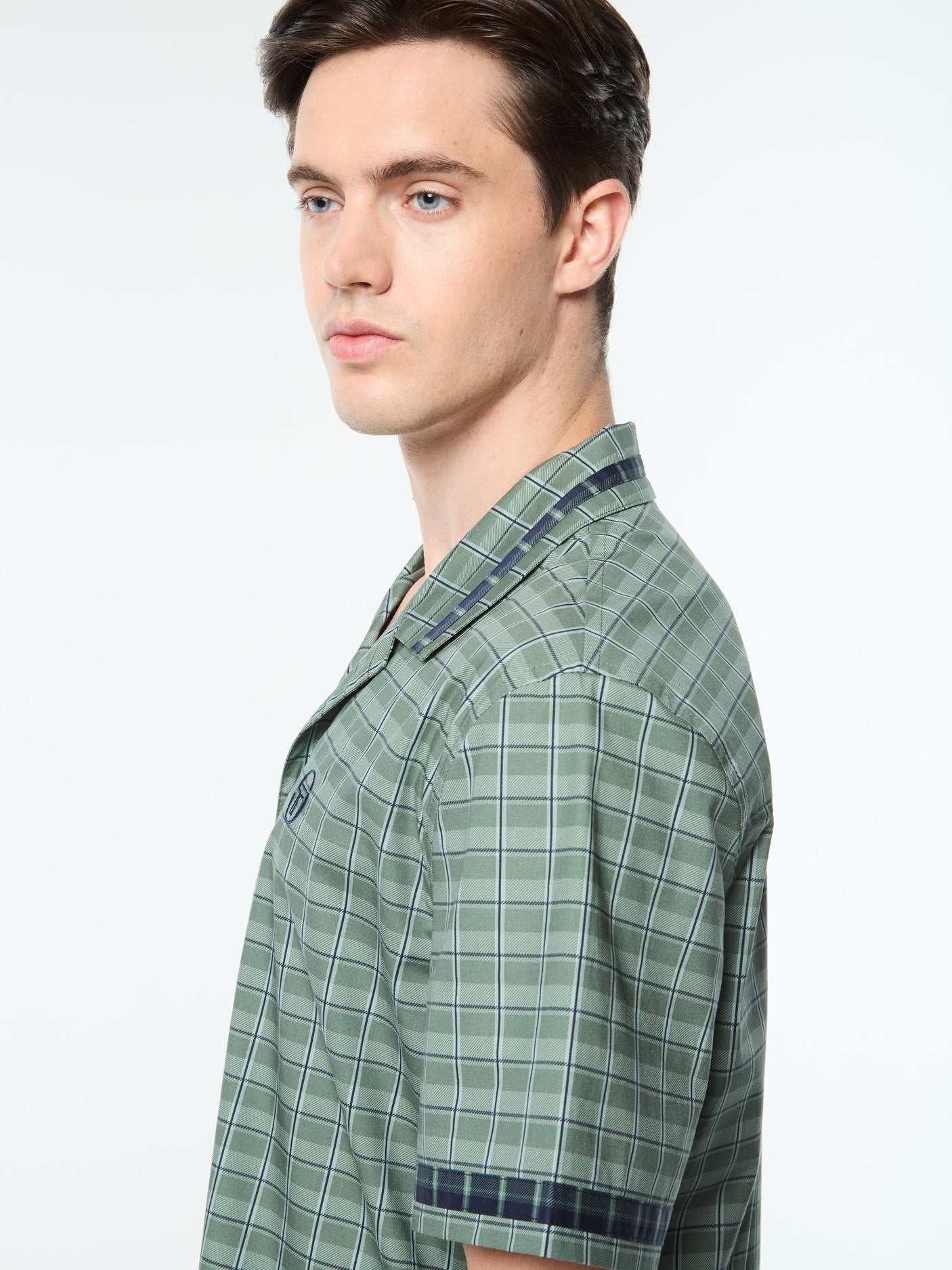 Sergio Tacchini Quadretto Cabana Shirt - Duck Green