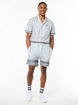 Sergio Tacchini Quadretto Cabana Short - Brilliant White