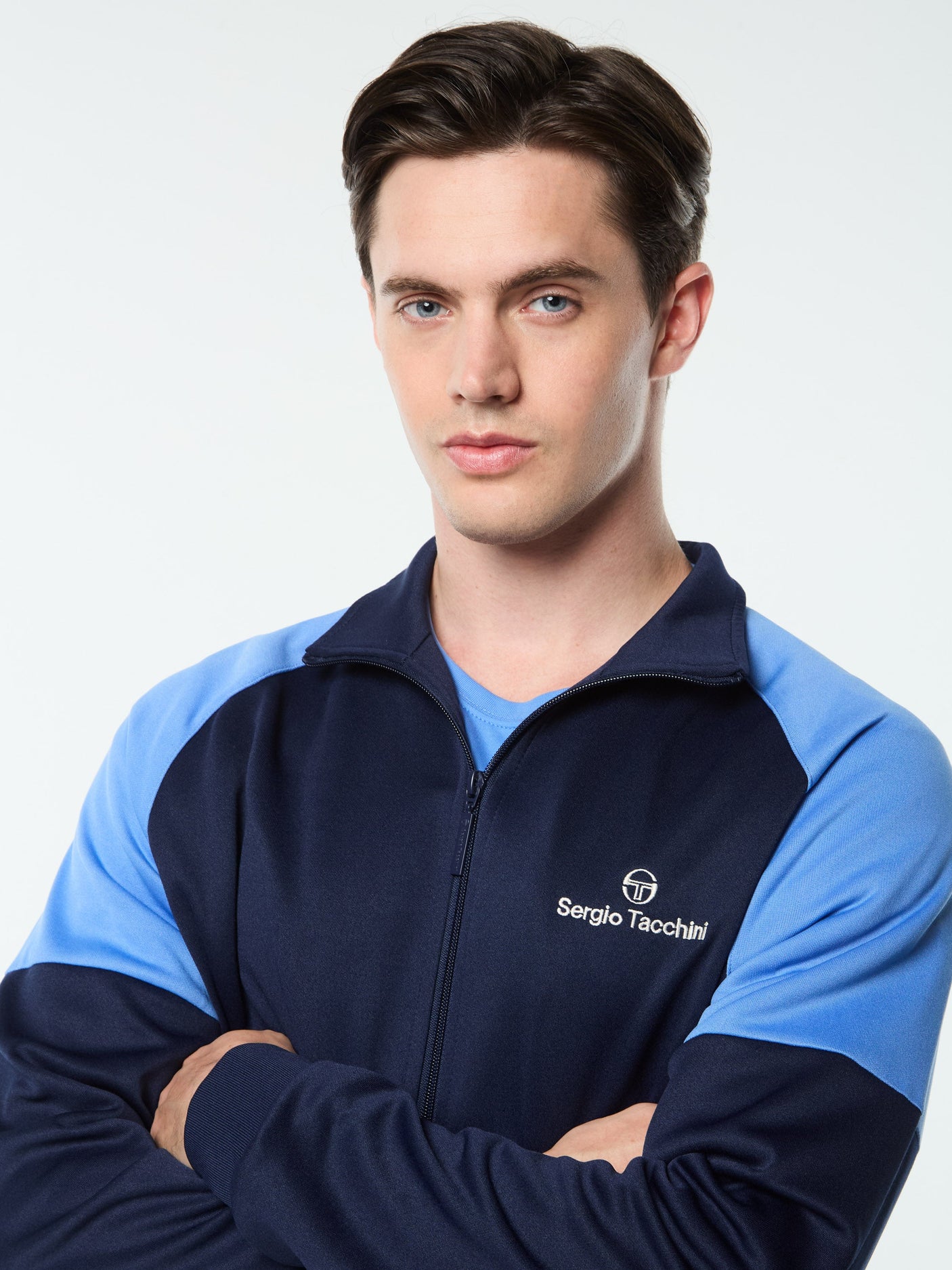 Sergio Tacchini Spacco Track Jacket - Maritime Blue