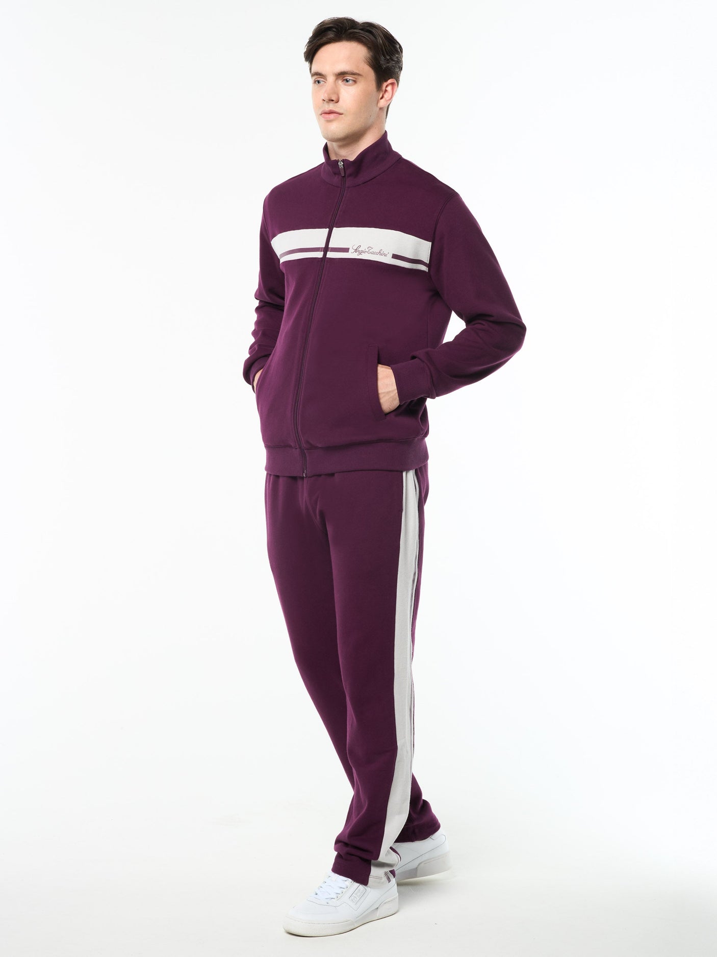 Sergio Tacchini Cursivo Track Jacket - Potent Purple