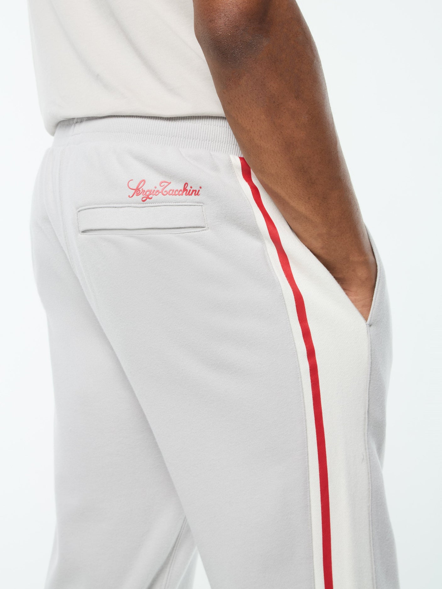 Sergio Tacchini Cursivo Track Pant - Quiet Grey