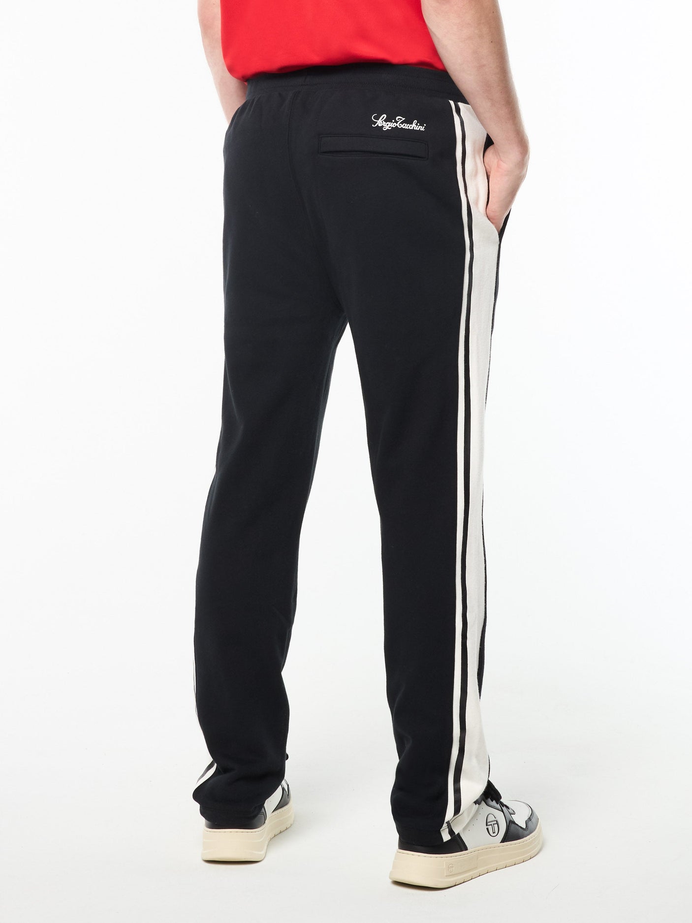 Sergio Tacchini Cursivo Track Pant - Black Beauty