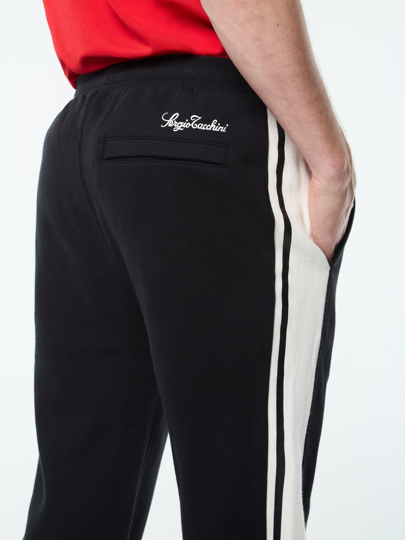 Sergio Tacchini Cursivo Track Pant - Black Beauty