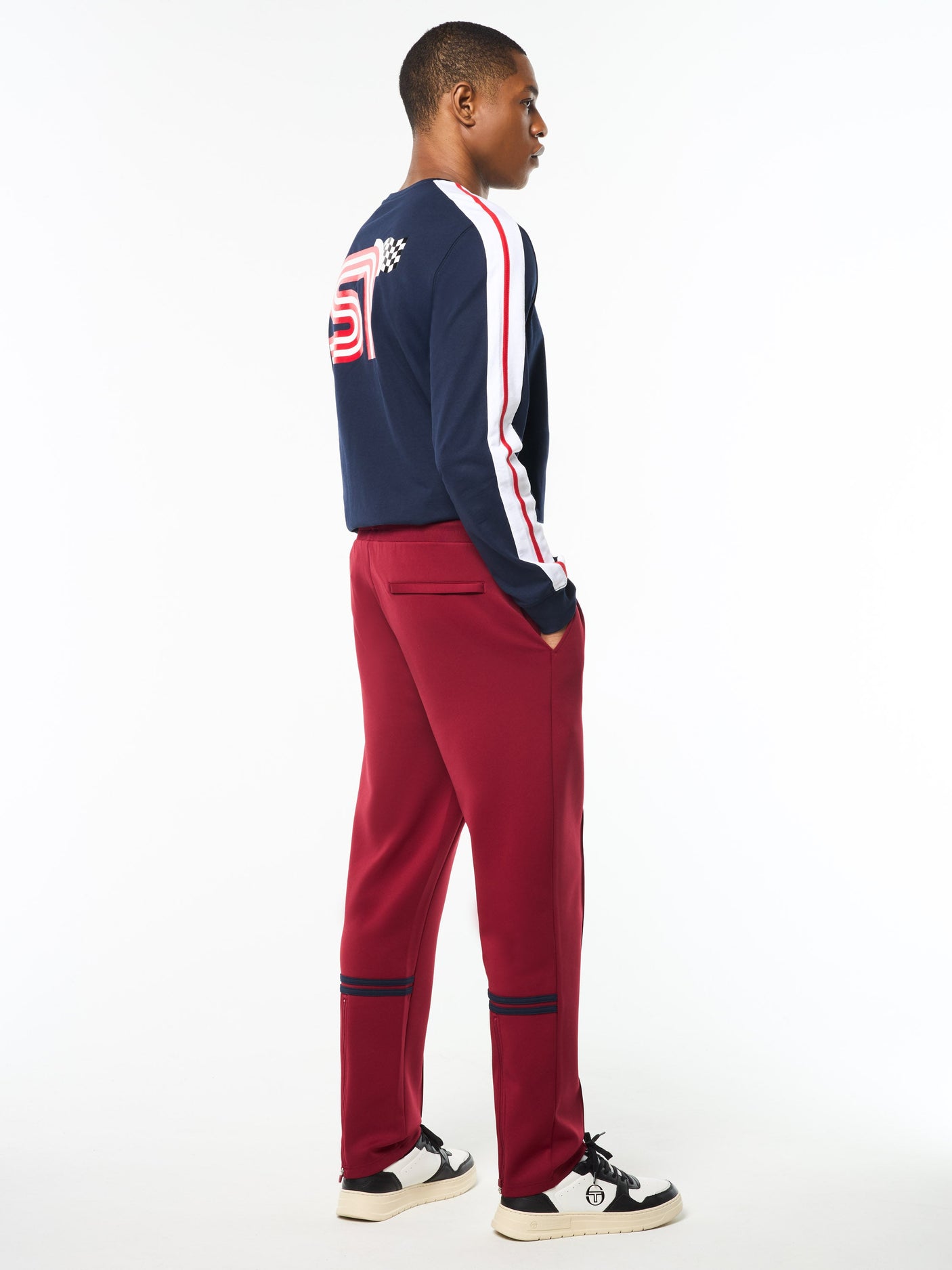 Sergio Tacchini Orion Track Pant - Rhubarb