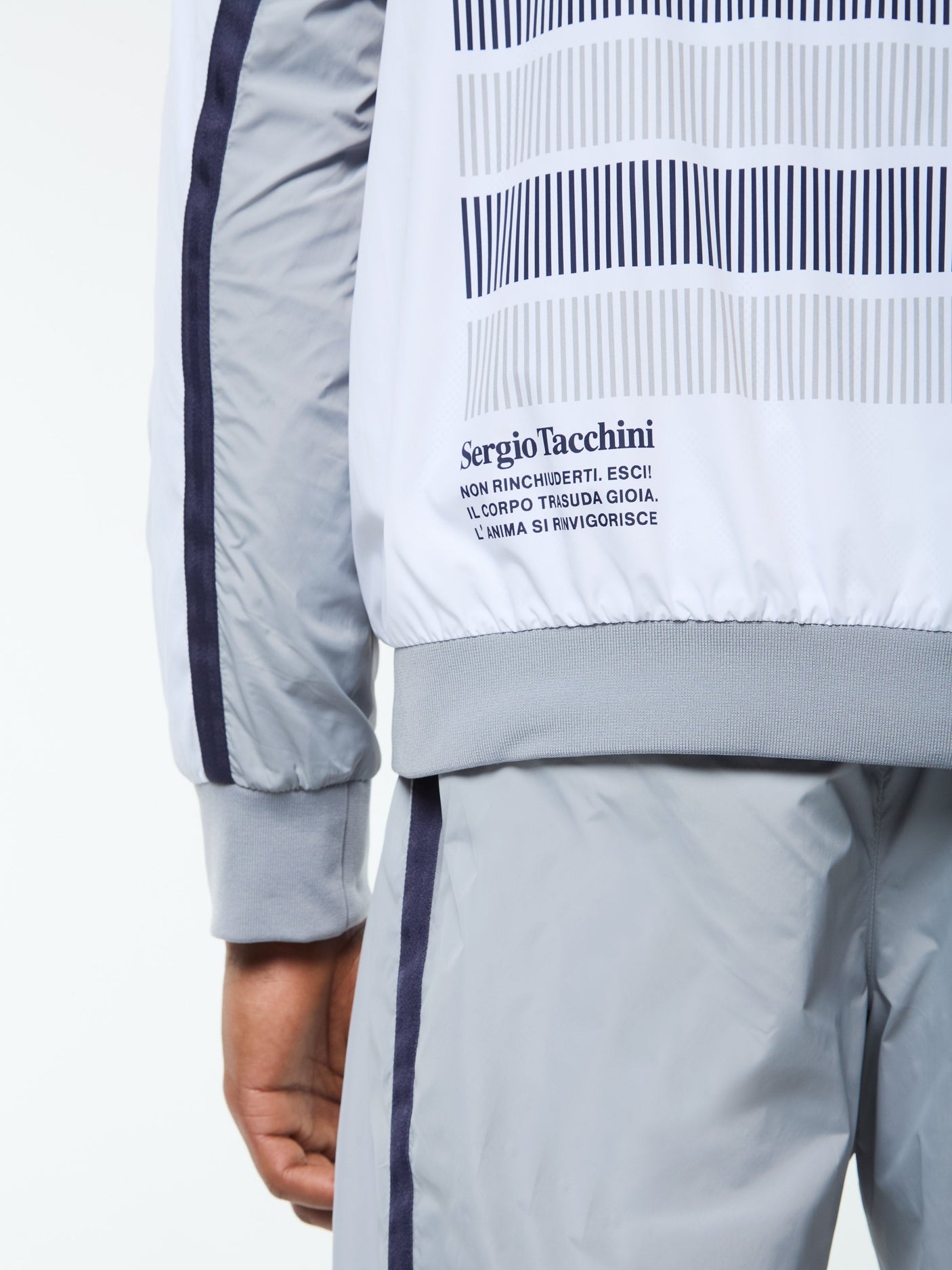 Sergio Tacchini Campo Court Track Jacket - Quiet Grey