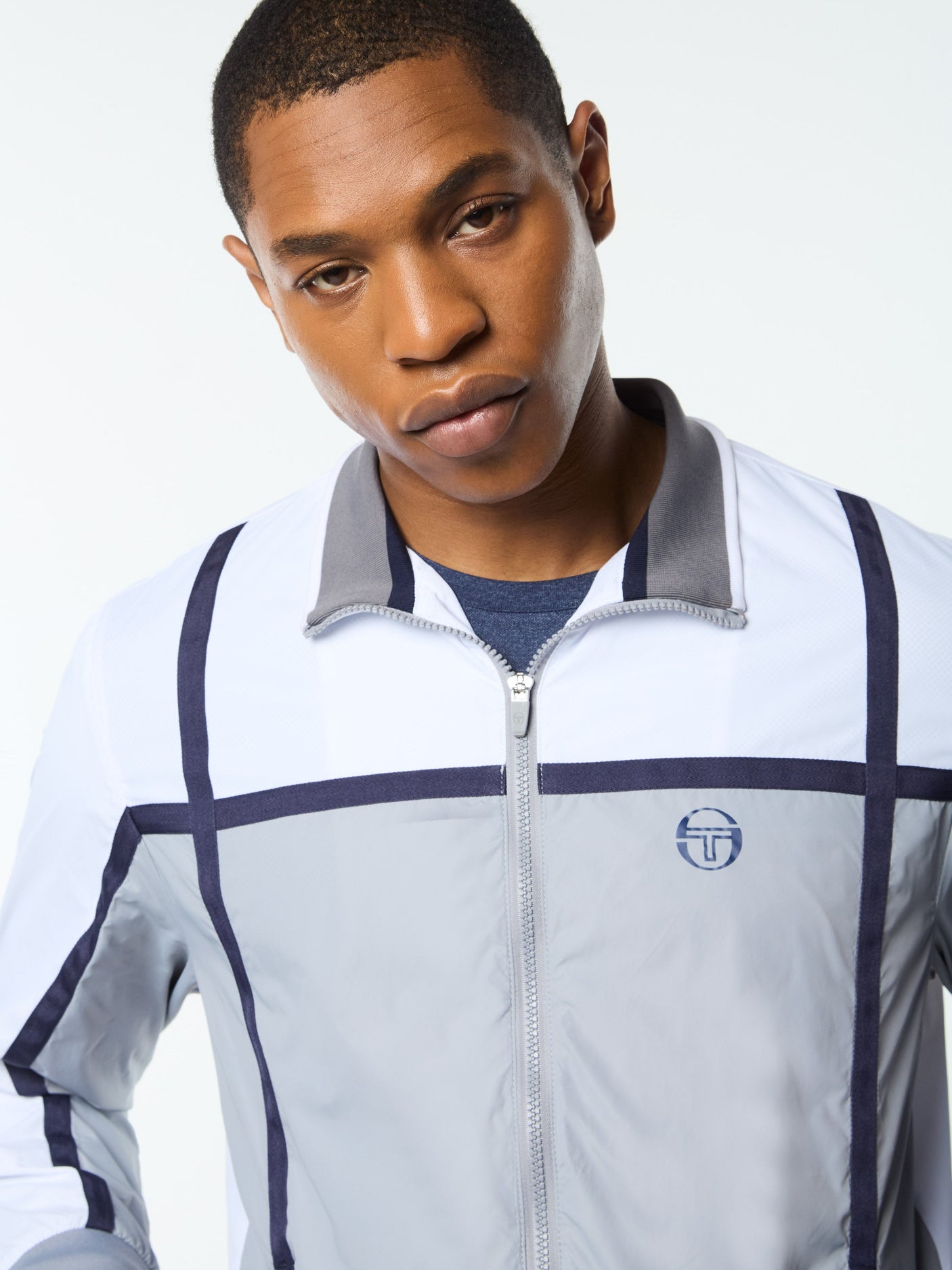 Sergio Tacchini Campo Court Track Jacket - Quiet Grey