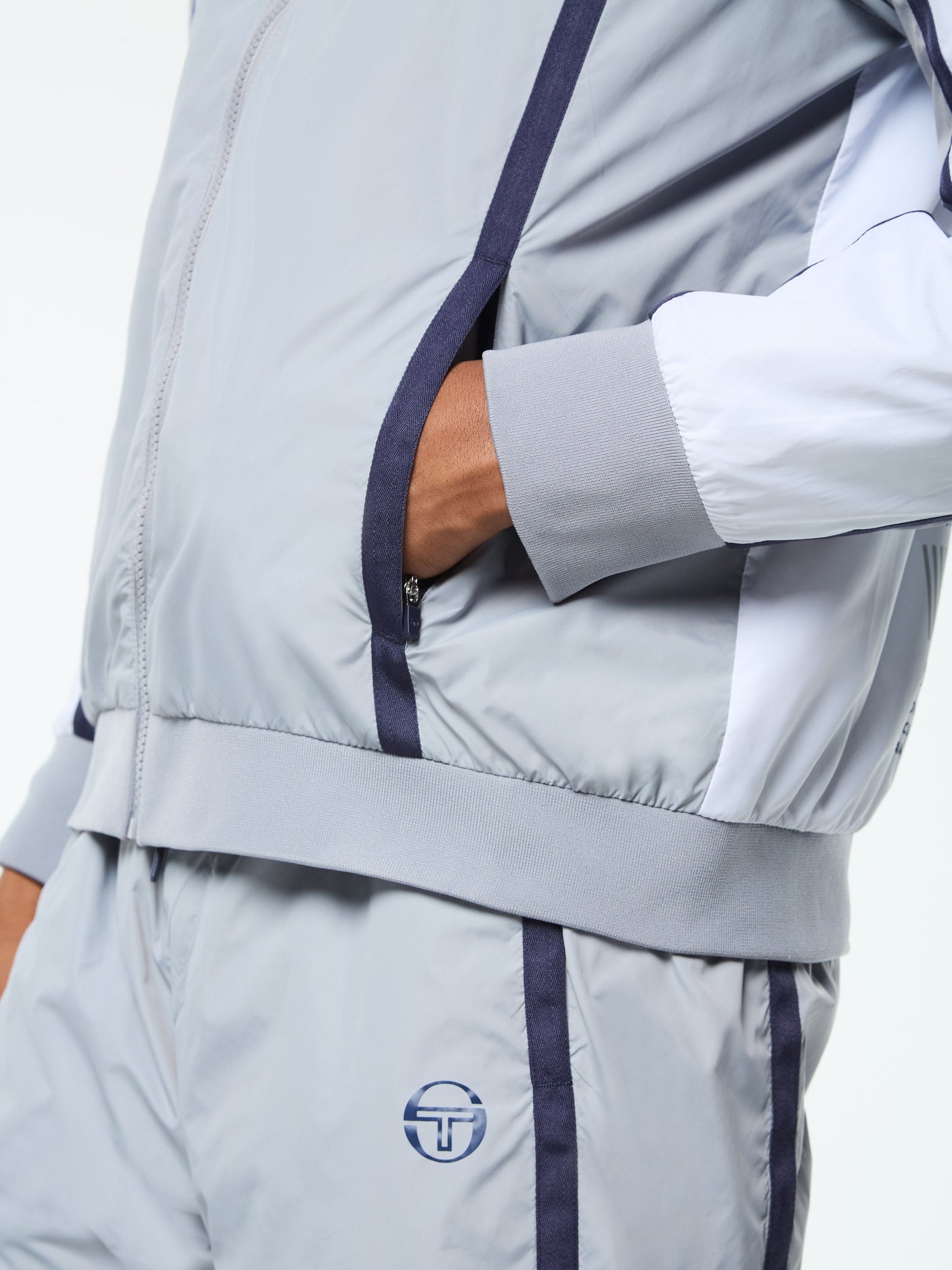 Sergio Tacchini Campo Court Track Jacket - Quiet Grey
