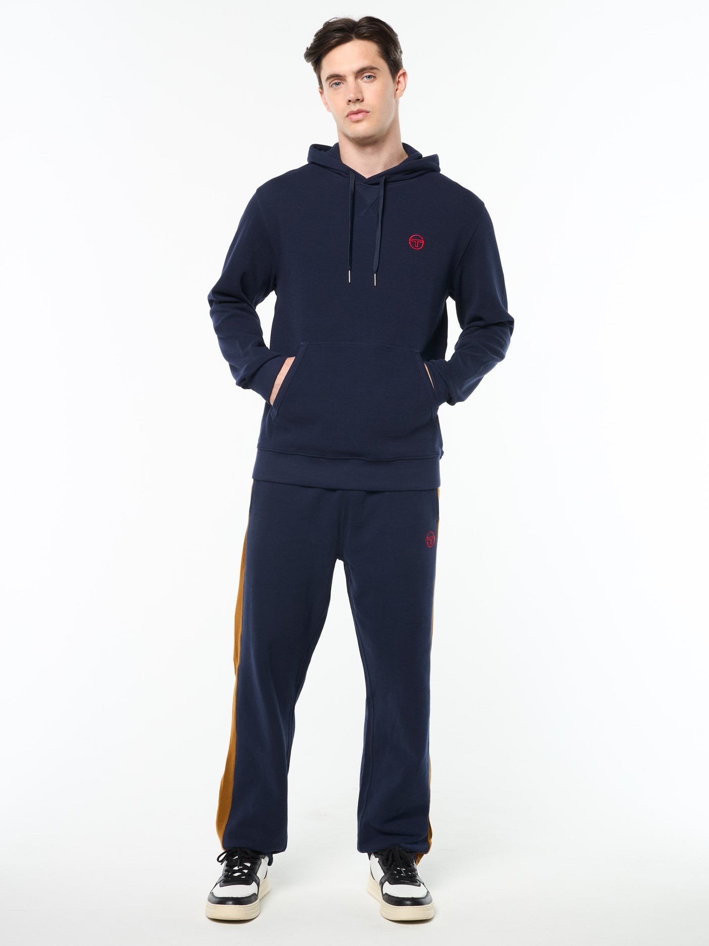 Sergio Tacchini Grafico Hoodie - Maritime Blue