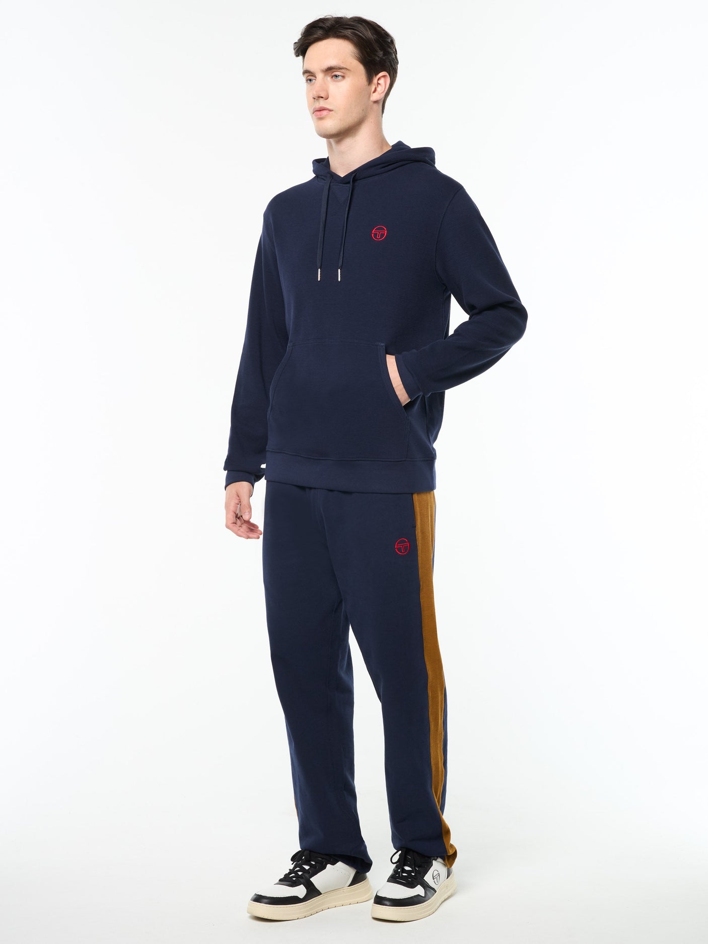 Sergio Tacchini Grafico Hoodie - Maritime Blue