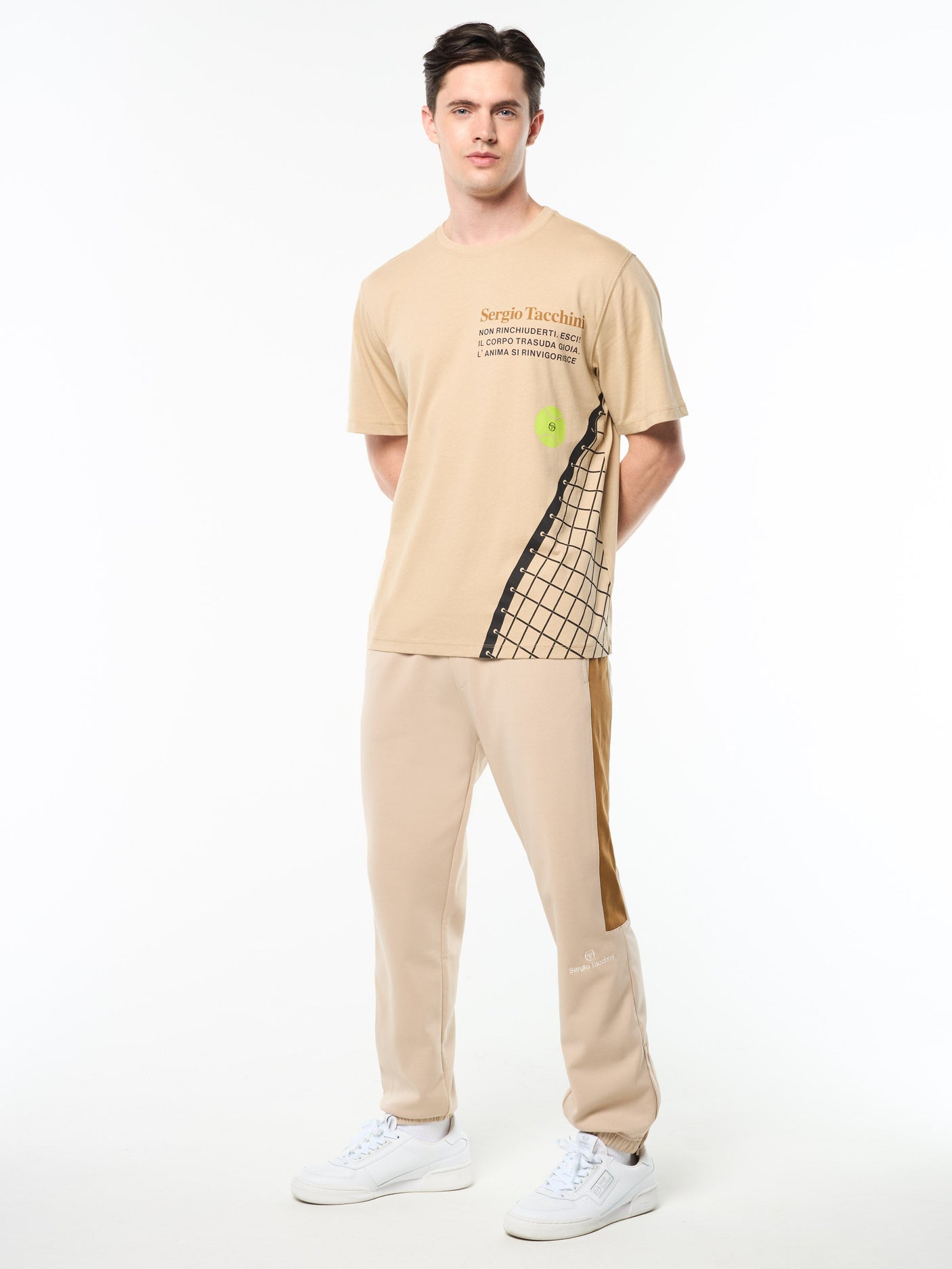 Sergio Tacchini Netto T - Shirt - Humus