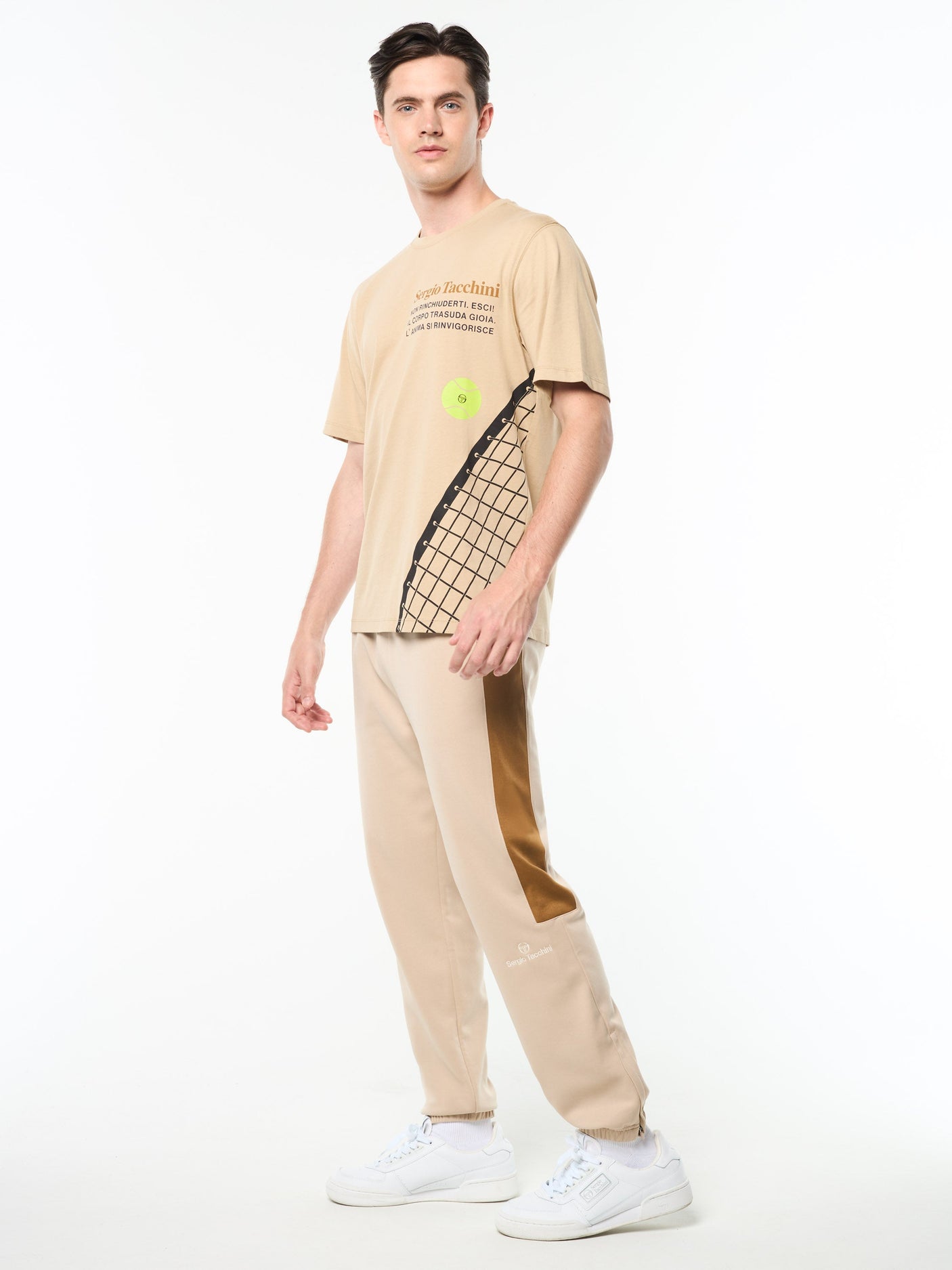 Sergio Tacchini Netto T - Shirt - Humus