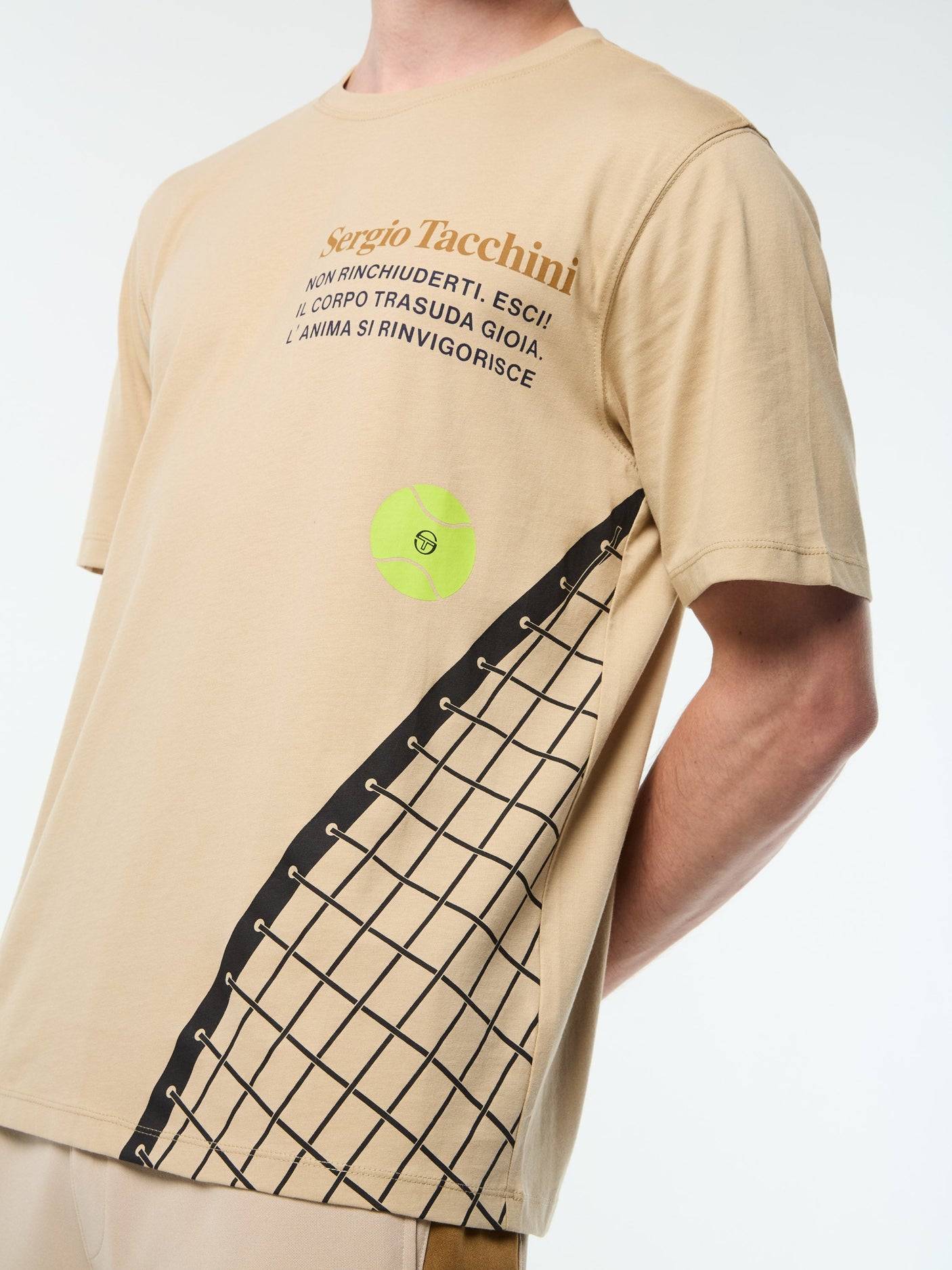Sergio Tacchini Netto T - Shirt - Humus