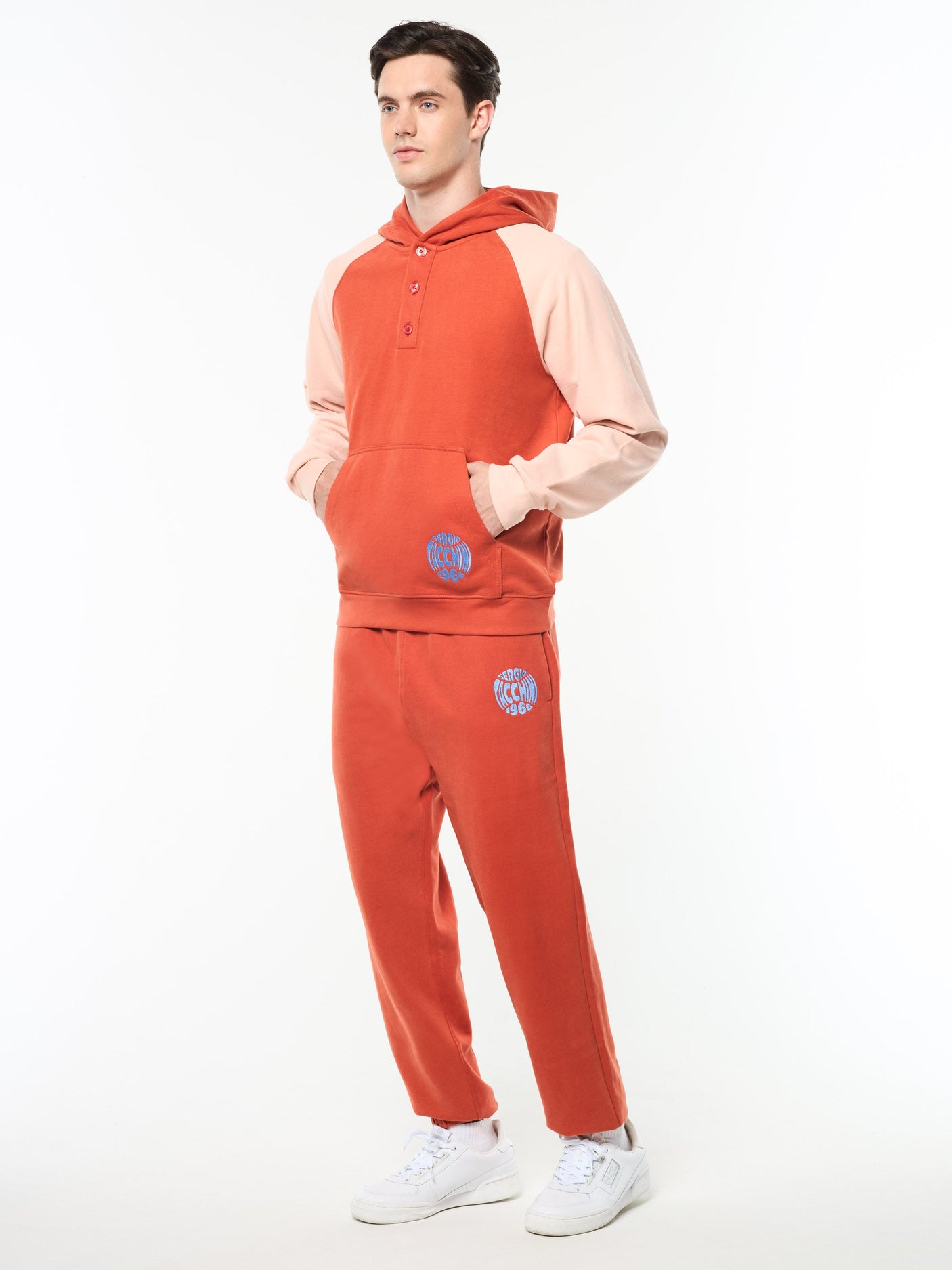 Sergio Tacchini Vincere Hoodie - Hot Sauce