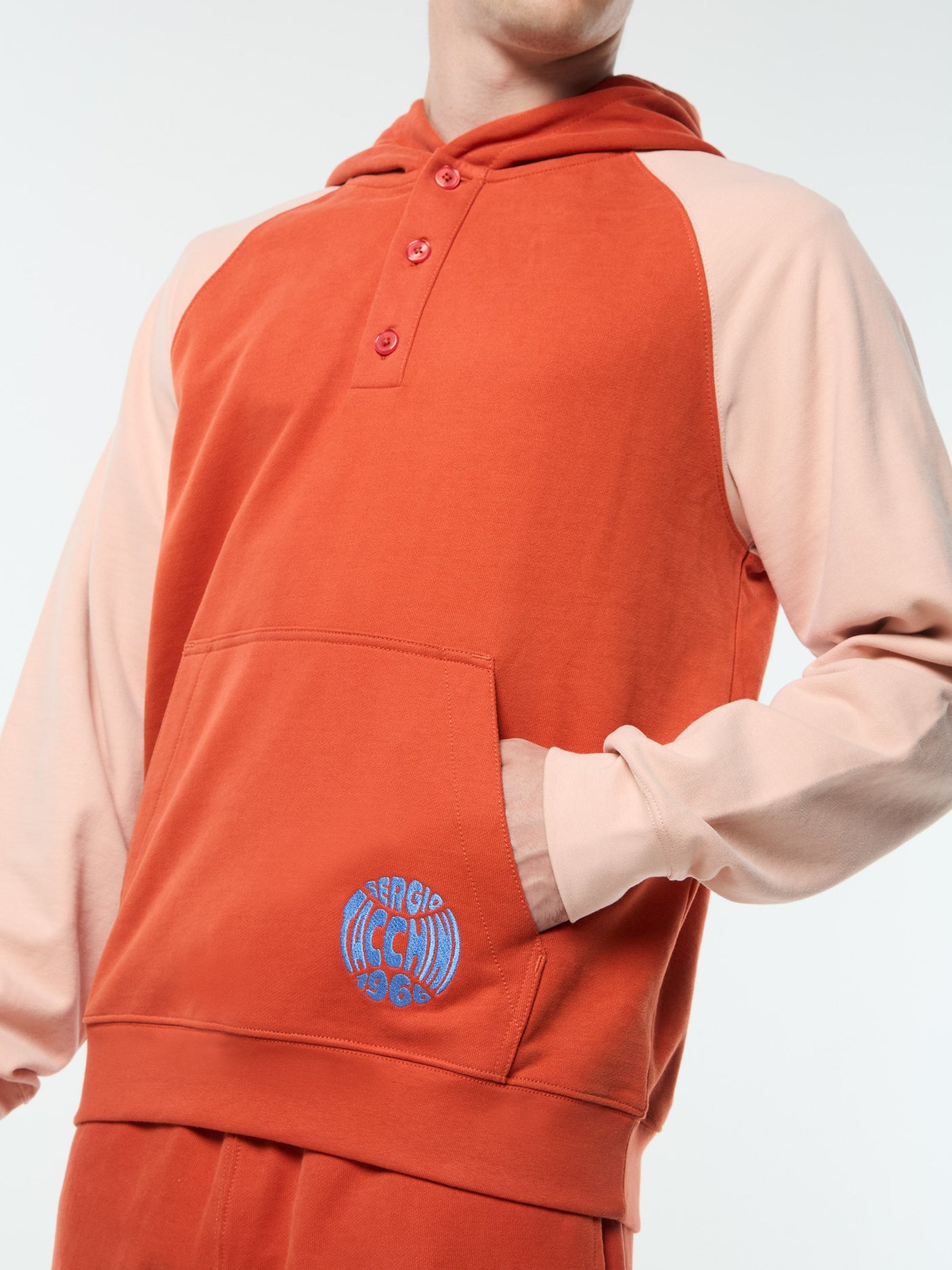 Sergio Tacchini Vincere Hoodie - Hot Sauce