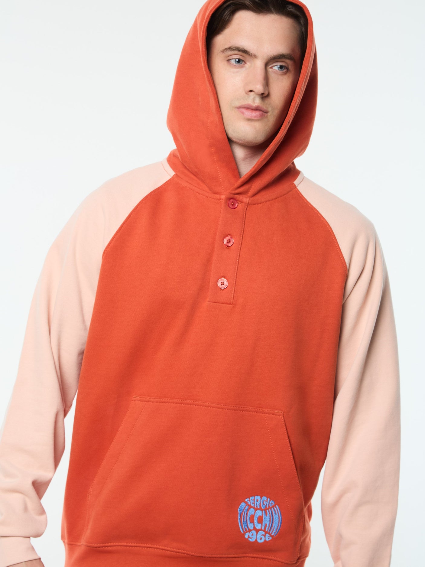 Sergio Tacchini Vincere Hoodie - Hot Sauce