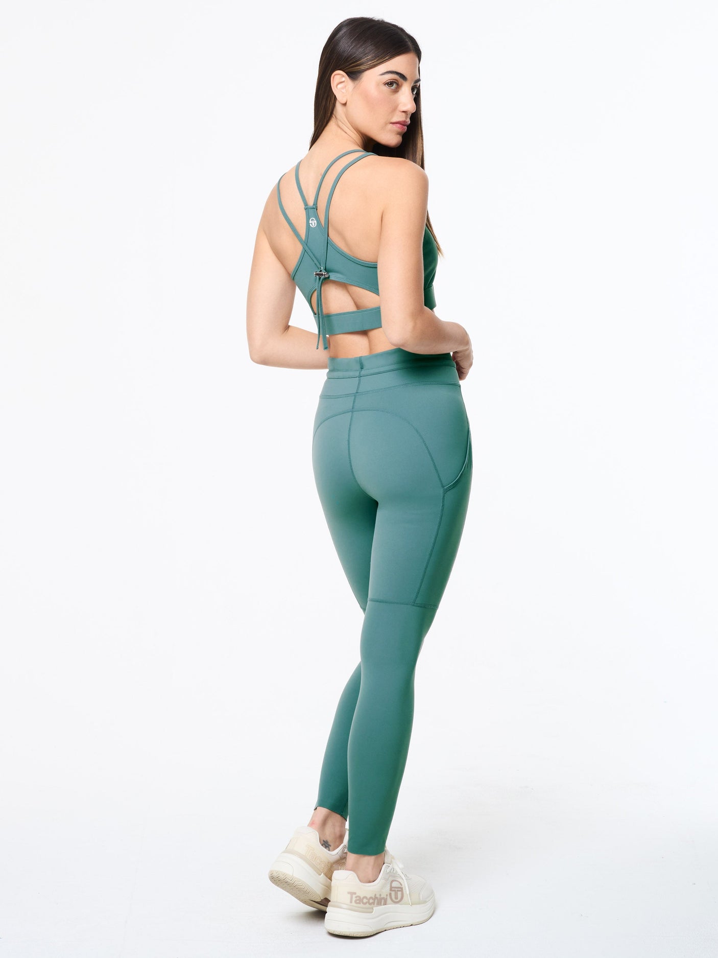 Sergio Tacchini Silvia Sports Bra - Duck Green